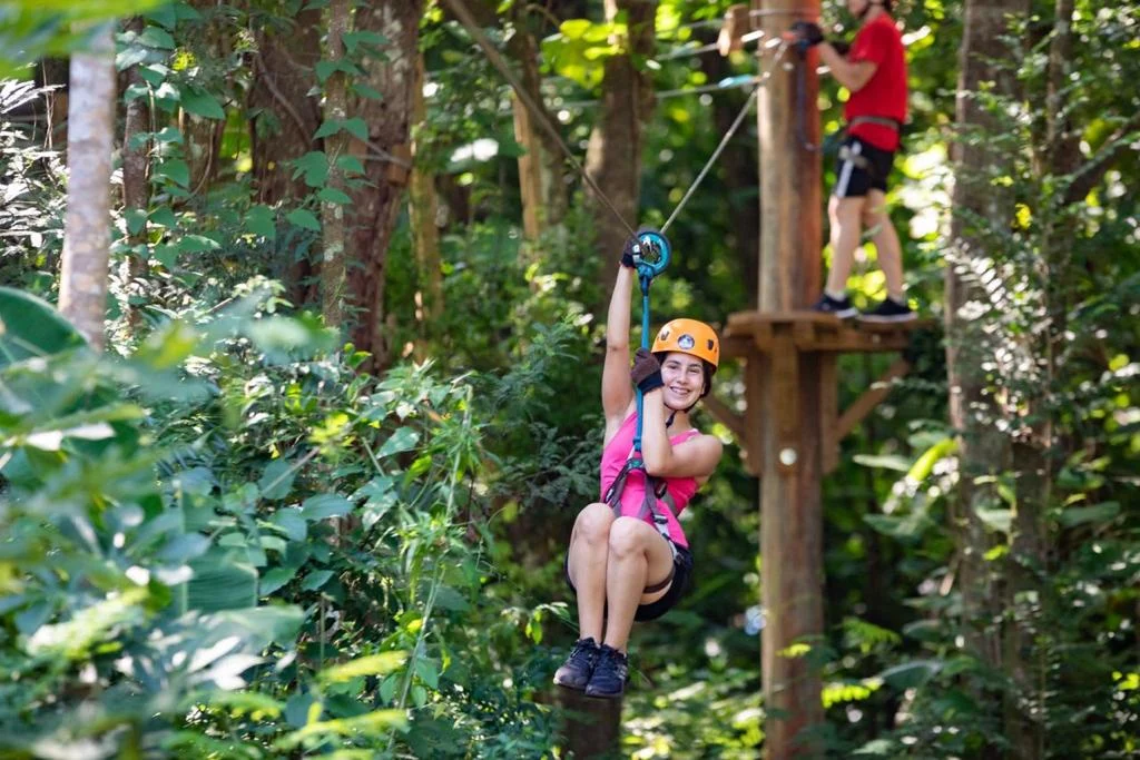 Actividad recreativa en Fly Park Iguazú